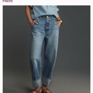 Pilcro Lonnie Cuffed Crop Jeans